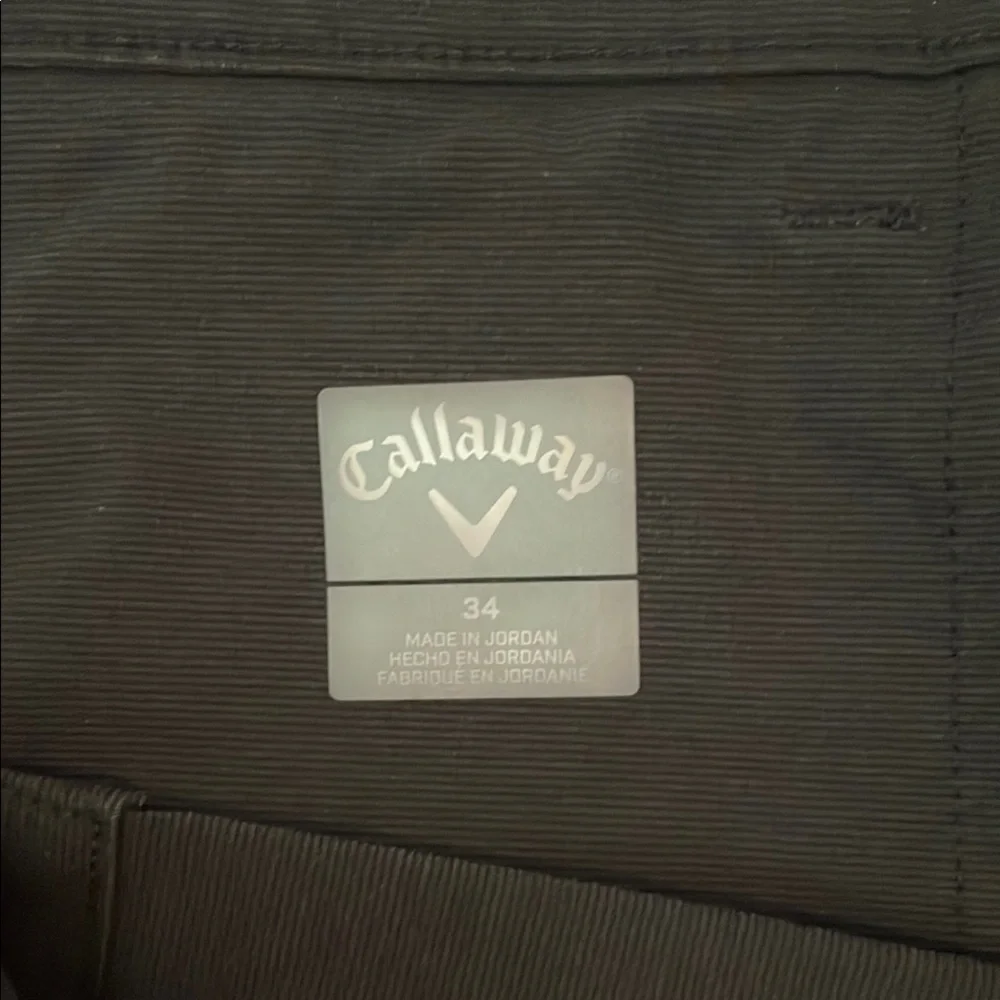 Callaway Black Flat Front Tailored Shorts - Picture 4 of 8